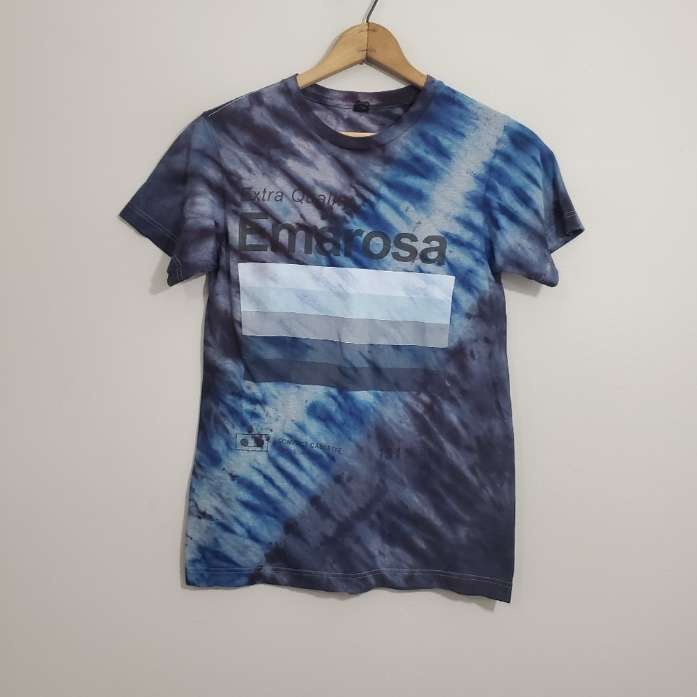 Custom Upcycled Ice Tie Dyed Emarosa Band Tee